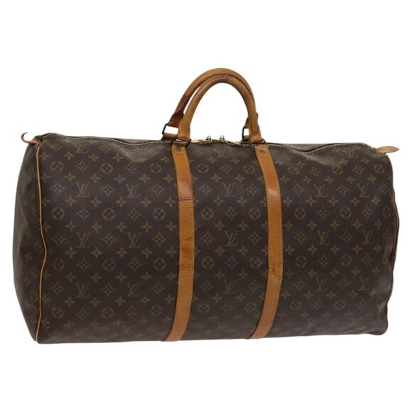 LOUIS VUITTON Monogram Keepall 60 Boston Bag M41422 LV Auth 124850 - Picture 1 of 16